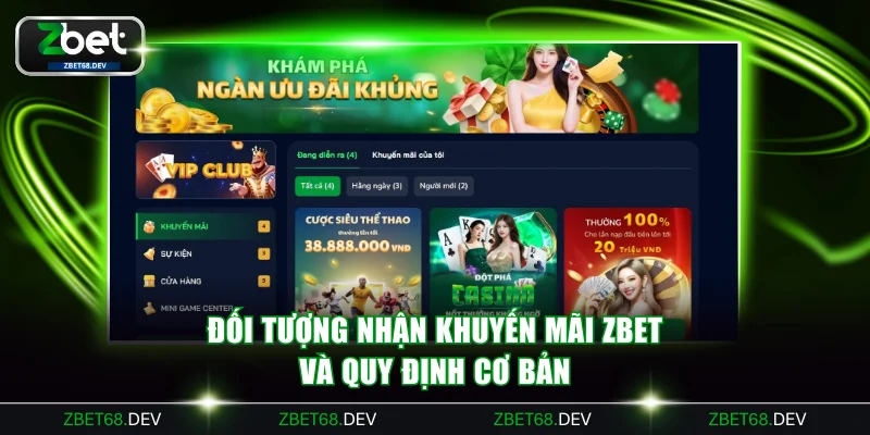 Đối tượng nhận khuyến mãi ZBET và quy định cơ bản